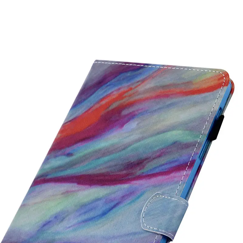SM-T585 чехол для планшета для samsung Galaxy Tab A A6 10," SM-T580 T580 T585 T585N, умный чехол, чехол с мультяшным котом+ пленка+ ручка