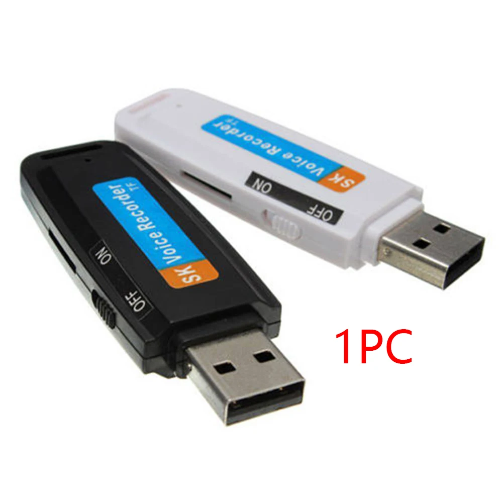 Профессиональный цифровой диктофон портативный USB мини диктофон Поддержка TF карты U диск WAV пластиковая ручка аудио флэш-накопитель
