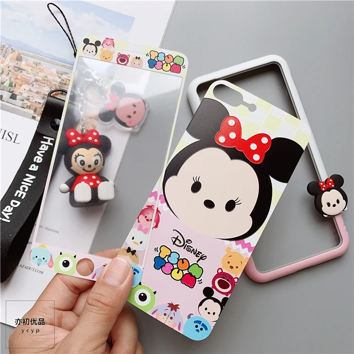 Для iphone XS Max Милые ромашки пленка из закаленного стекла для iphone X XR 6 7 8 Плюс Минни Сейлор Мун чехол+ мультфильм бампер бретели нижнего белья