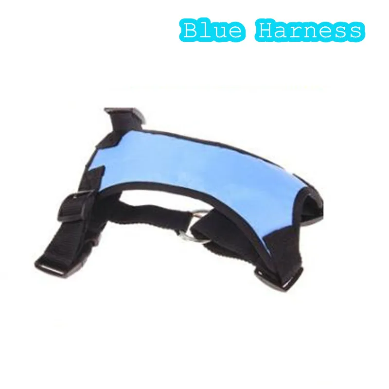 Blue Harness Ремень безопасности для щенка, собаки, ремень безопасности для домашних собак, ошейник для собаки, поводок, 5 цветов - Цвет: Blue Harness