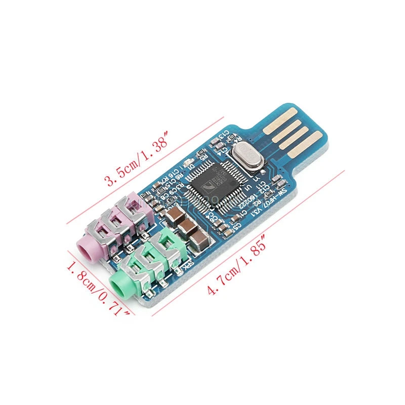 CM108 USB флеш накопитель Бесплатная звуковая карта ноутбук компьютер внешняя
