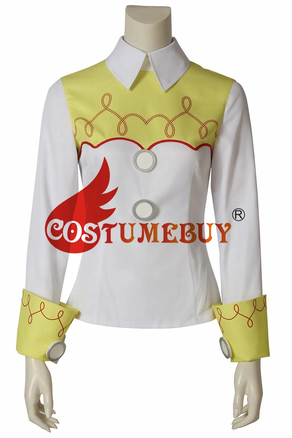 Costumebuy с героями из мультфильмов; Джесси из истории игрушек Косплэй Верхний костюм для девочек Футболка с рисунком Для женщин нарядное осенняя одежда с длинным рукавом рубашка Любой Размер L920