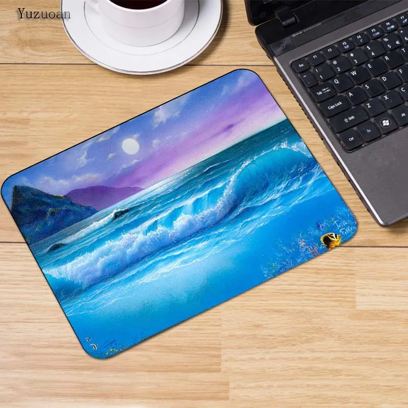 Коврик для мыши Yuzuoan Dolphins Jump out the Sea компьютерный игровой коврик 18*22 см 20*25 25*29