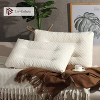 liv esthete wholesale 100 natural latex health pillow neck protect vertebrae sleep pillow for side sleeper 2020 hot sale 1pcs