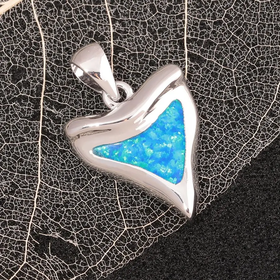 CiNily Created Blue Fire опаловые посеребренные оптовые продажи модные для женщин ювелирные изделия подарок кулон 1 ''OD7019