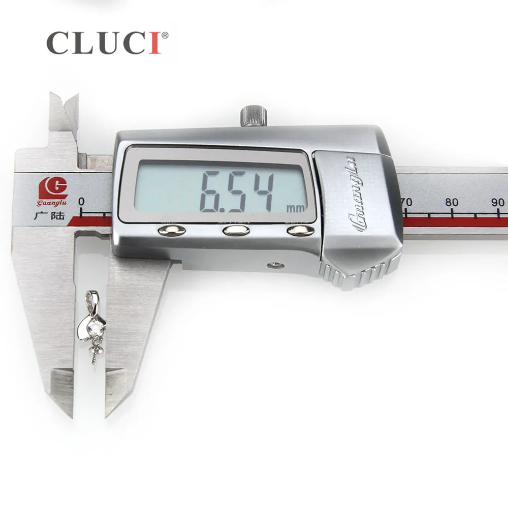 CLUCI S925 подвеска с геометрическим жемчугом Серебряные Подвески для изготовления
