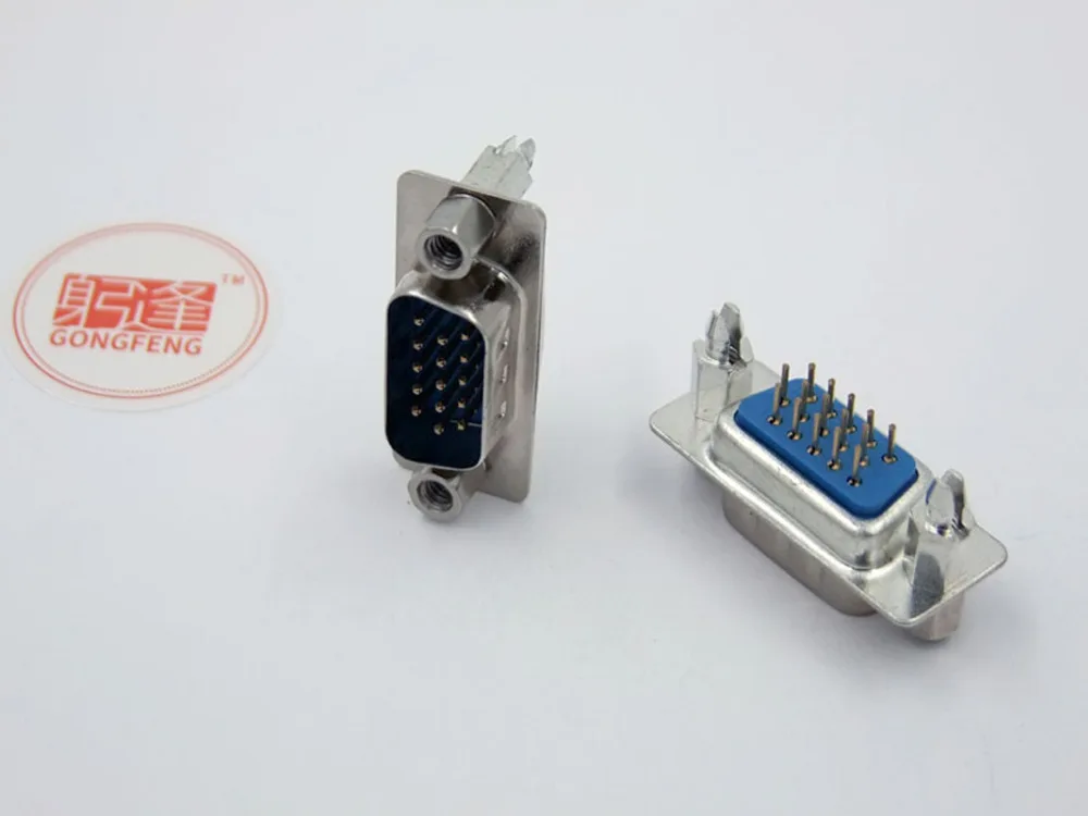 100 шт. Новый DB15/VGA разъем мужской ремень безопасности фиксированные винты