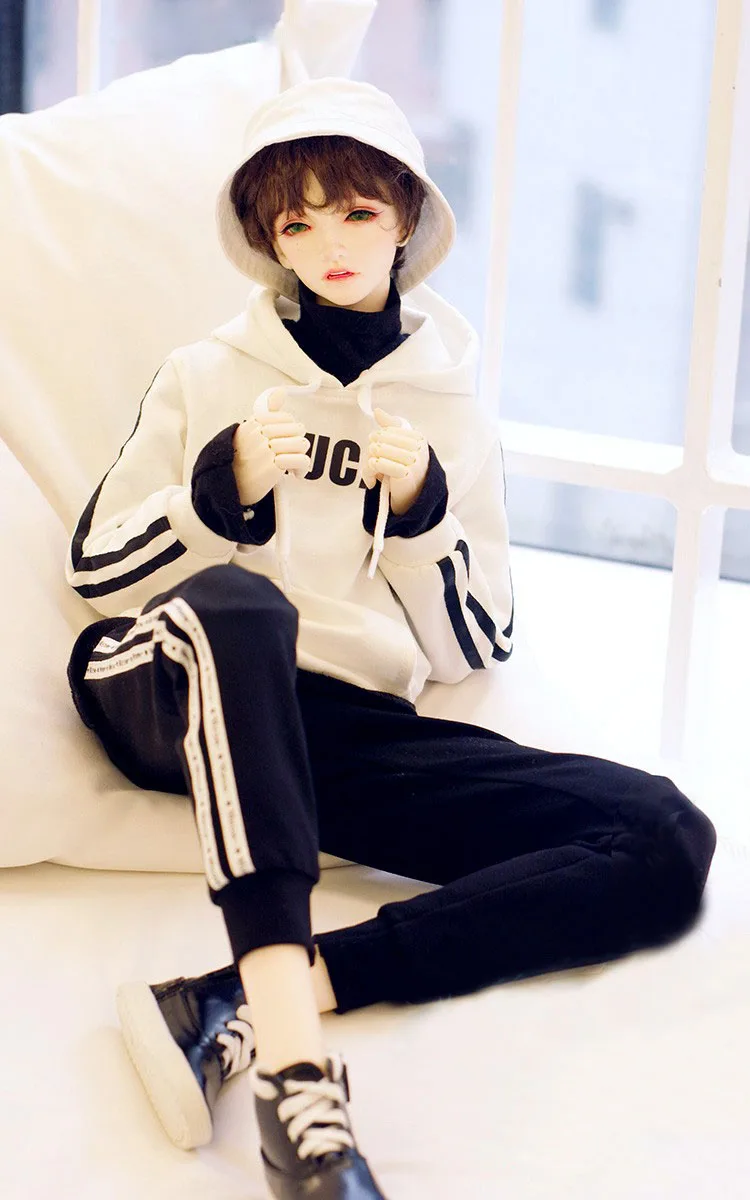 BJD кукольная одежда 1/3 pu shu SD13 толстовка с капюшоном с принтом Четыре цвета в куклу модная куртка аксессуары