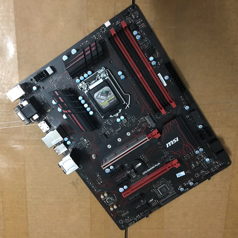 Оригинальная материнская плата для MSI Z270 GAMING PLUS DDR4 LGA 1151 USB2.0 USB3.1 64GB для 7500 7700K 14nm cpu Z270 настольная материнская плата