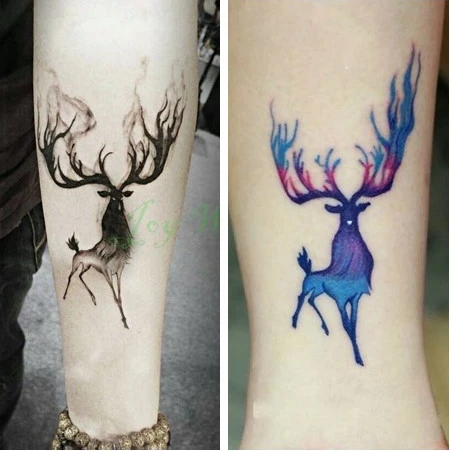 

Waterproof Temporary Tattoo Sticker 10.5*6 cm moose deer bucks tattoo elk tatto stickers flash tatoo fake tattoos for men girl