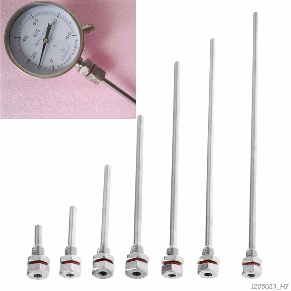 Hot New L35-300mm Thermowell Stainless Steel M10X1.5 Thread OD6mm For Temperature Sensor XJ5 | Инструменты
