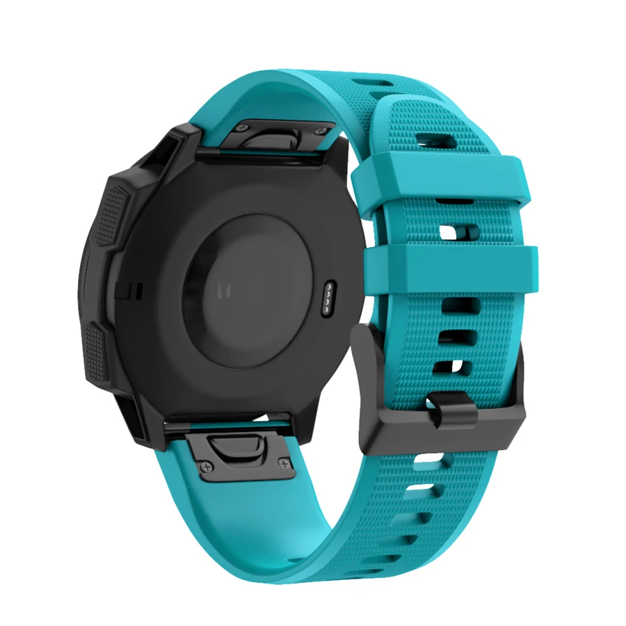 26 22 мм ремешок для наручных gps-часов Garmin Fenix 5X, 5X3 3 HR для Fenix 5X плюс S60 часы, быстросъемный силиконовый легко регулируемый ремешок для наручных часов