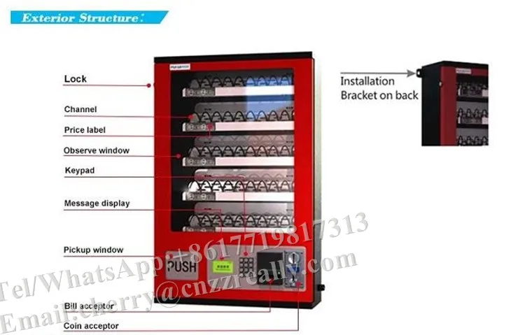 

Small vending dispenser with coin acceptor and bill acceptor by DHL to door