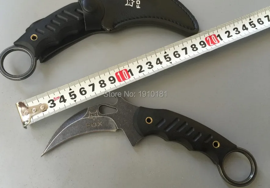 Нож Karambit с фиксированным лезвием 9CR13MOV стальной камень промытый тактический инструмент для выживания Открытый походный нож G10 Ручка