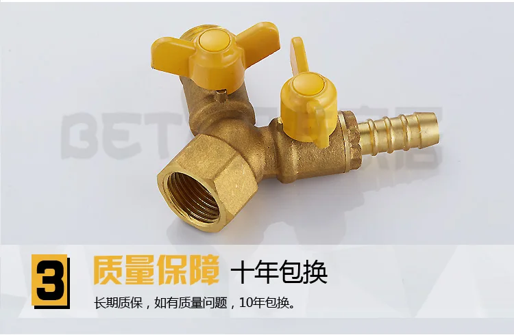 Sully House латунь 1/" Мужской x 1/2" Женский x пагода-соединители форм для газовой трубы три прямых звеньев шаровые клапаны ручка в виде бабочки
