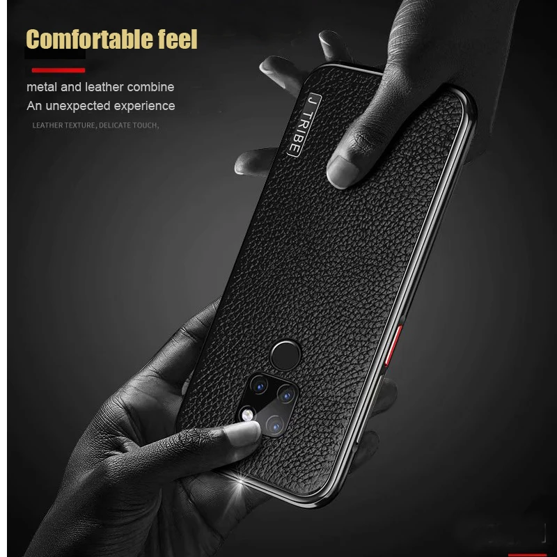 Vpower высококачественный кожаный чехол для huawei mate 20 pro, чехол с металлической рамкой для huawei mate 20 pro, защитная крышка