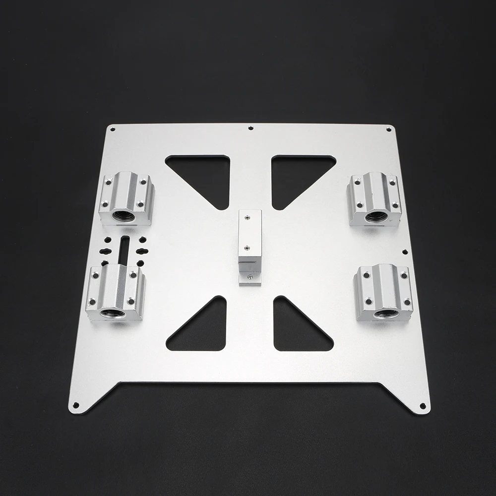 Алюминиевая Y карета анодированная пластина с SC8UU pgrade Prusa i3 V2 Горячая опорная решетка пластина для Prusa i3 RepRap DIY 3d части принтера