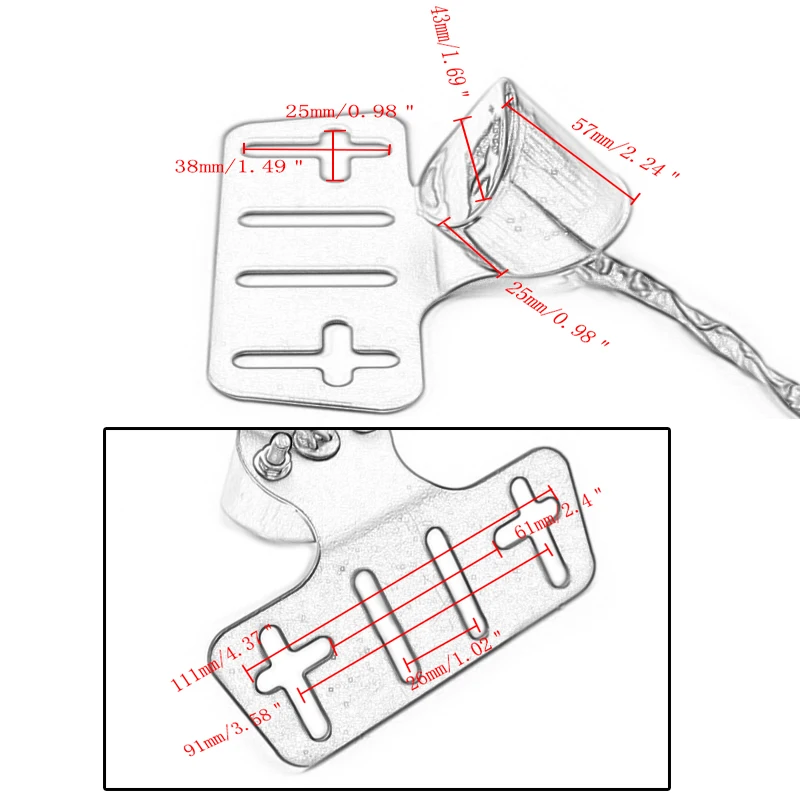 

Universal Rear Brake LED License Plate Taillight Tail Light Lamp For Motorcycle