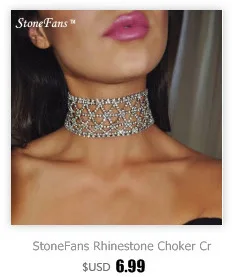 StoneFans богемное массивное большое ожерелье чокер Стразы ювелирные изделия модный бренд Чокеры ожерелье s для женщин рождественские подарки