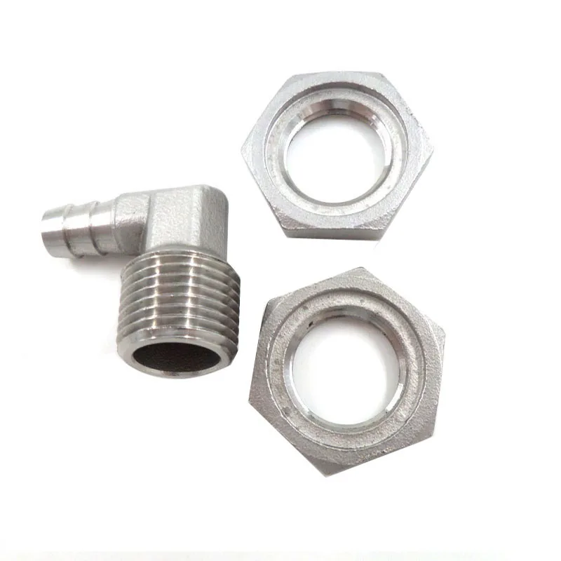 3/8 &quotфитинг Барб и 1/2&quot гайки блокировки для ложного дна из нержавеющей стали