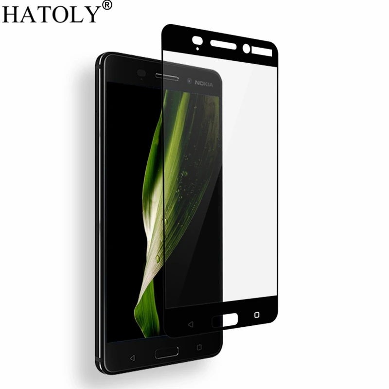 1 шт., закаленное стекло для Nokia 6, Защита экрана для Nokia 6, полное покрытие для Nokia 6 ta-1021, 3D пленка с закругленными краями, 5,5 дюйма, 64 ГБ, HATOLY