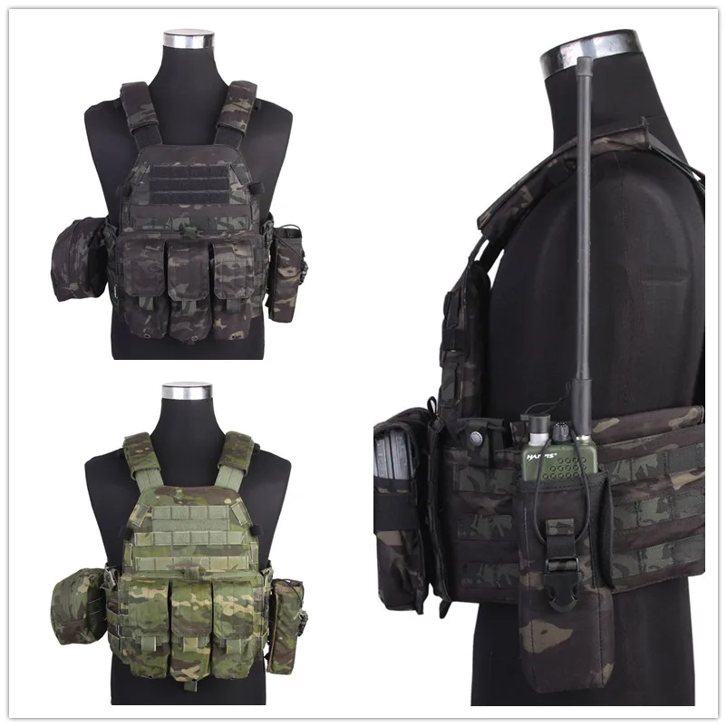 MCBK Emerson LBT6094A стильная Накладка для жилета w 3 мешочка страйкбола военная армейская