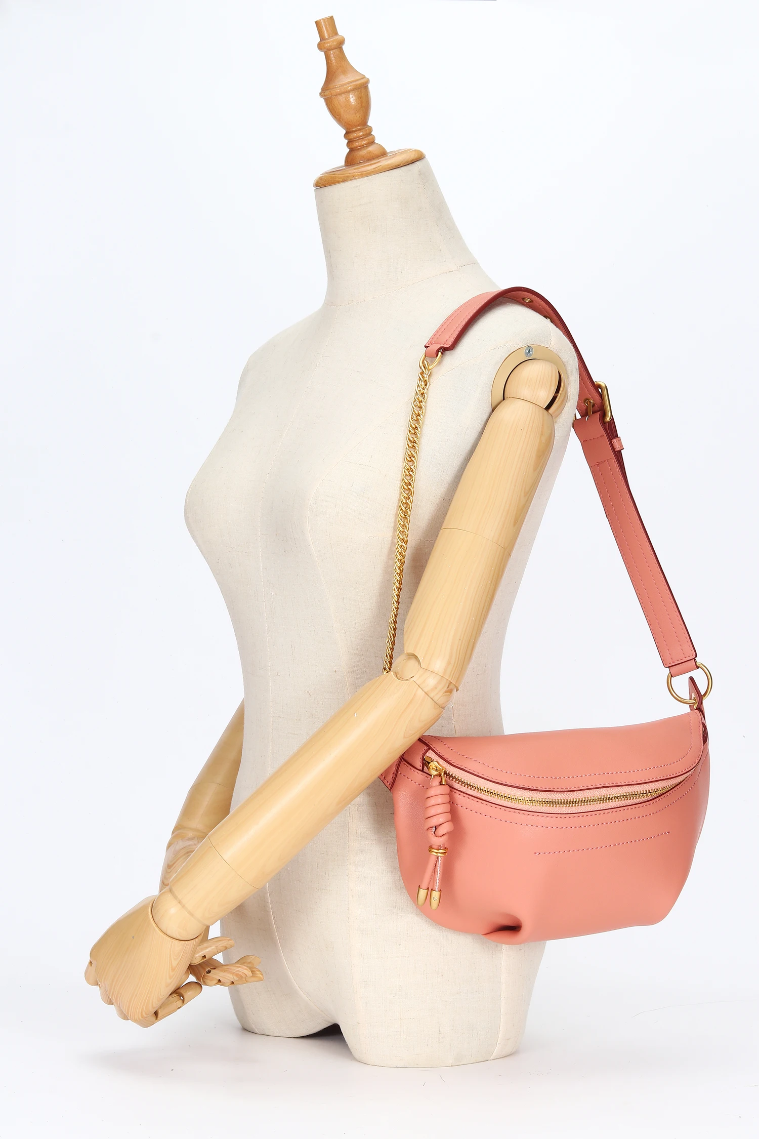 BRIGGS Waist Packs Genuine Leather Crossbody Bags For Women Chest Bag Luxury Handbags Women Bags Designer Ladies Purse