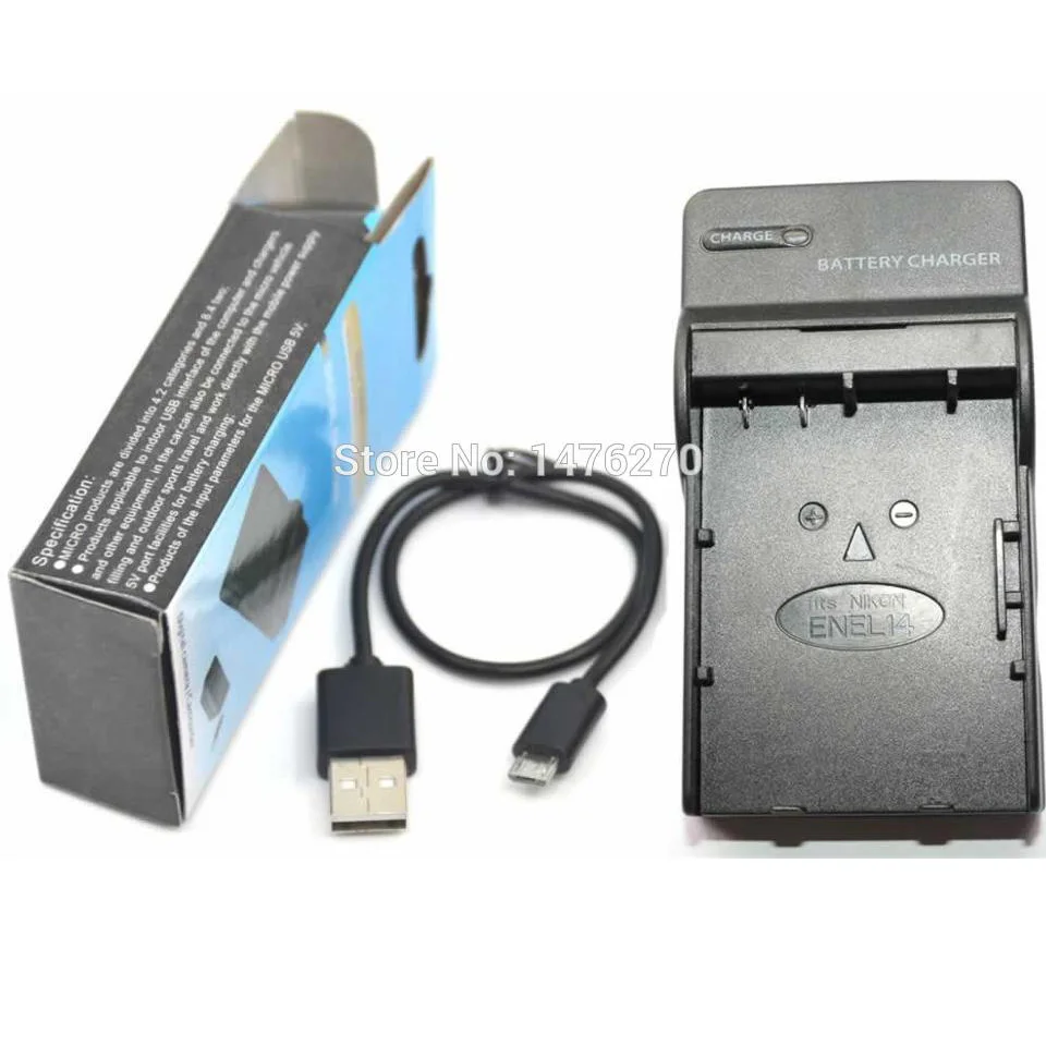 USB зарядное устройство для камеры Nikon P7800 P7700 P7100 P7000 D5500 D5300 D5200 D3200 D3300 D5100 D3100|charger for