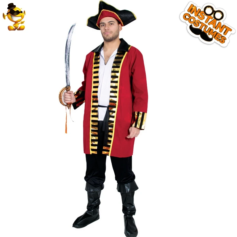 

Halloween Adult Men Pirate Costume Cosplay Adult Cool Pirate Halloween Party