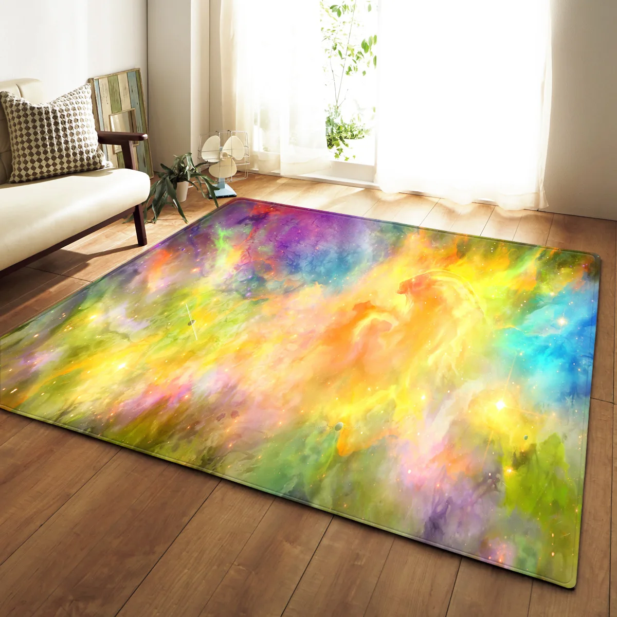 Dream Galaxy Космические звезды 3D ковры для гостиной спальни коврики для чайного стола мягкие фланелевые гостиной большой размер декоративный ковер - Цвет: 17