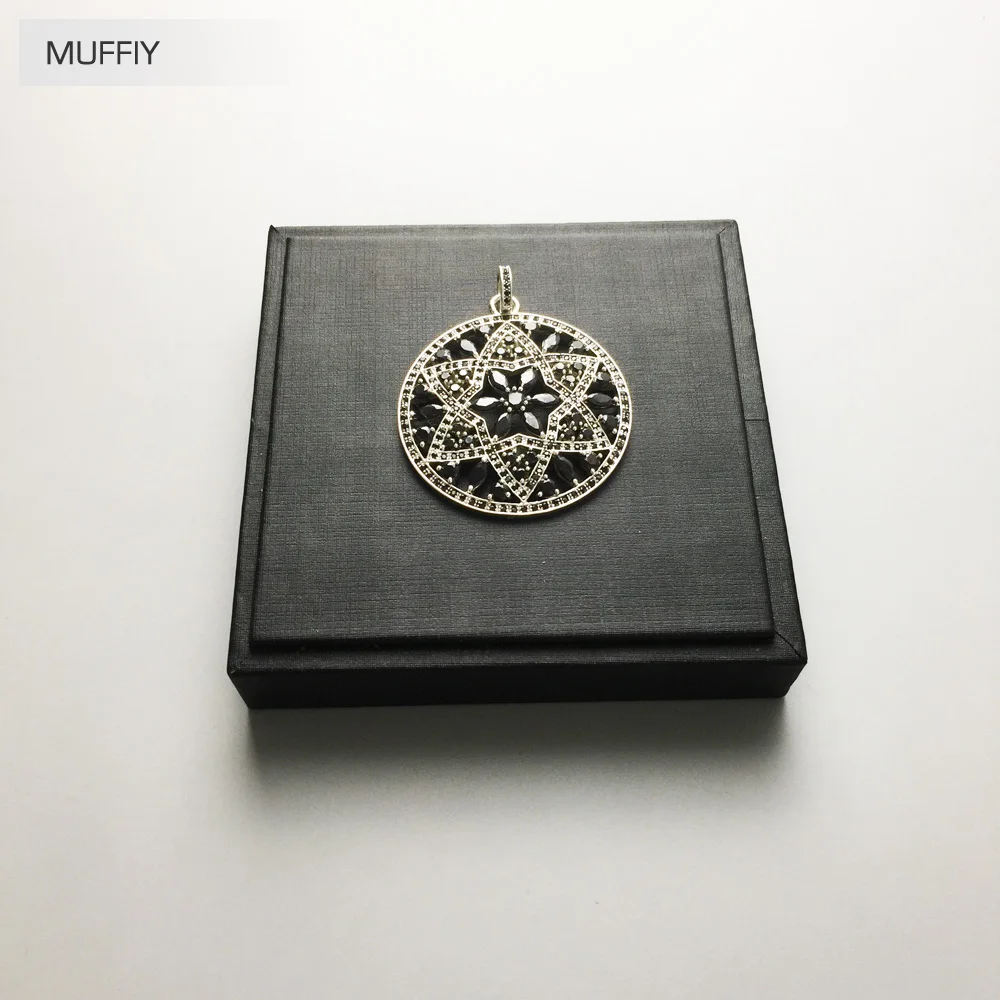Подвеска с черным орнаментом модные хорошие ювелирные украшения для женщин в