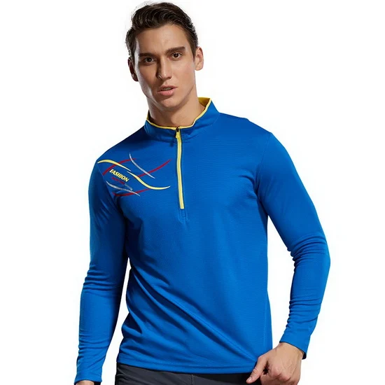 men blue LoClimb Lovers, анти-УФ походная футболка для мужчин и женщин, быстросохнущая футболка для фитнеса, Спортивная футболка для активного отдыха, одежда для рыбалки, AM245 - Цвет: men blue
