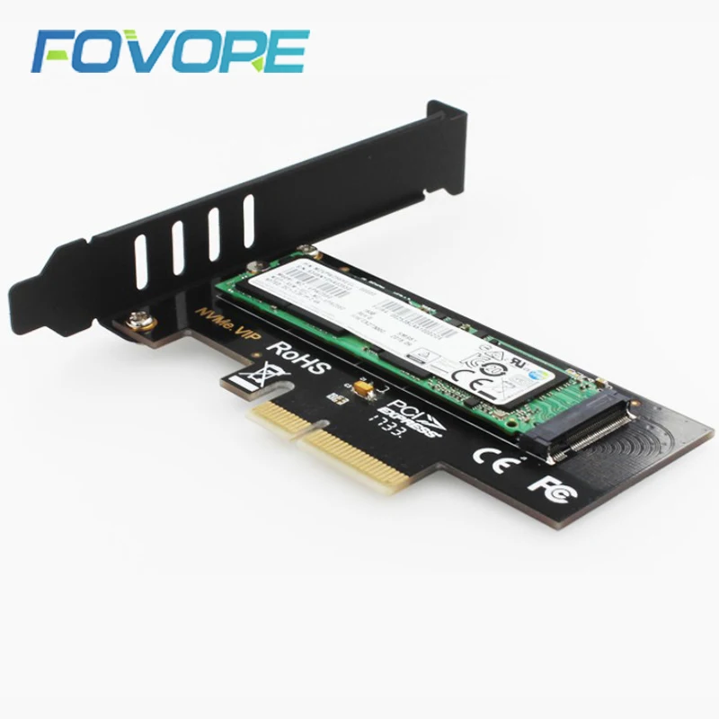 M.2 NVMe SSD NGFF для PCIE X4 адаптер M ключ интерфейсная карта Suppor PCI-e PCI Express 3,0x4 Размер 2230-2280 m.2 полная скорость хорошая