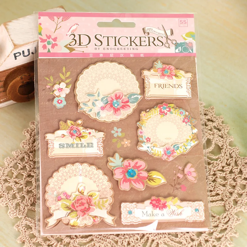 Новый дизайн открытка DIY бумажный стикер для рукоделия изготовления карт ручной