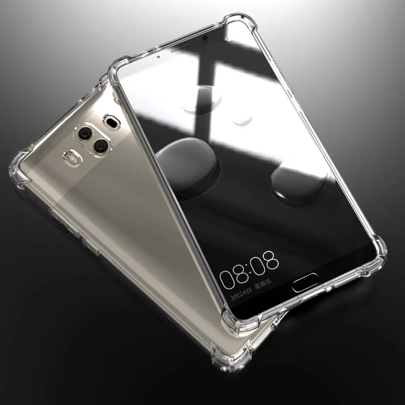 Чехол для Huawei P smart 2019 Mate 9 20 P10 P20 P30 P40 Pro Honor 9A 8X 9X 10 Lite Роскошный прозрачный