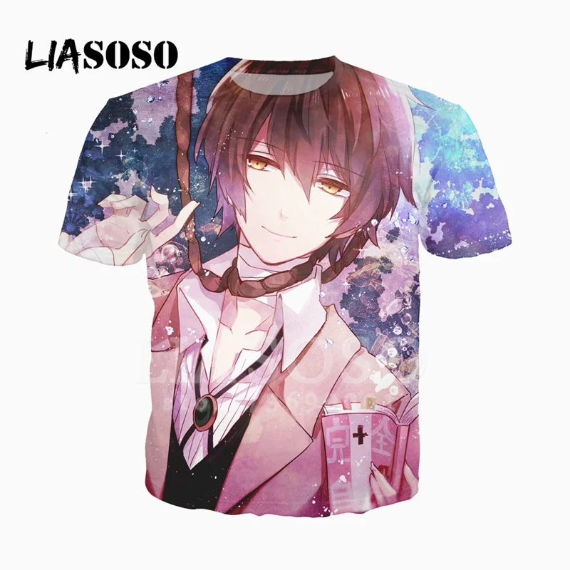 LIASOSO 3D принт японского аниме Bungo бродячие собаки Мужская и Женская Повседневная