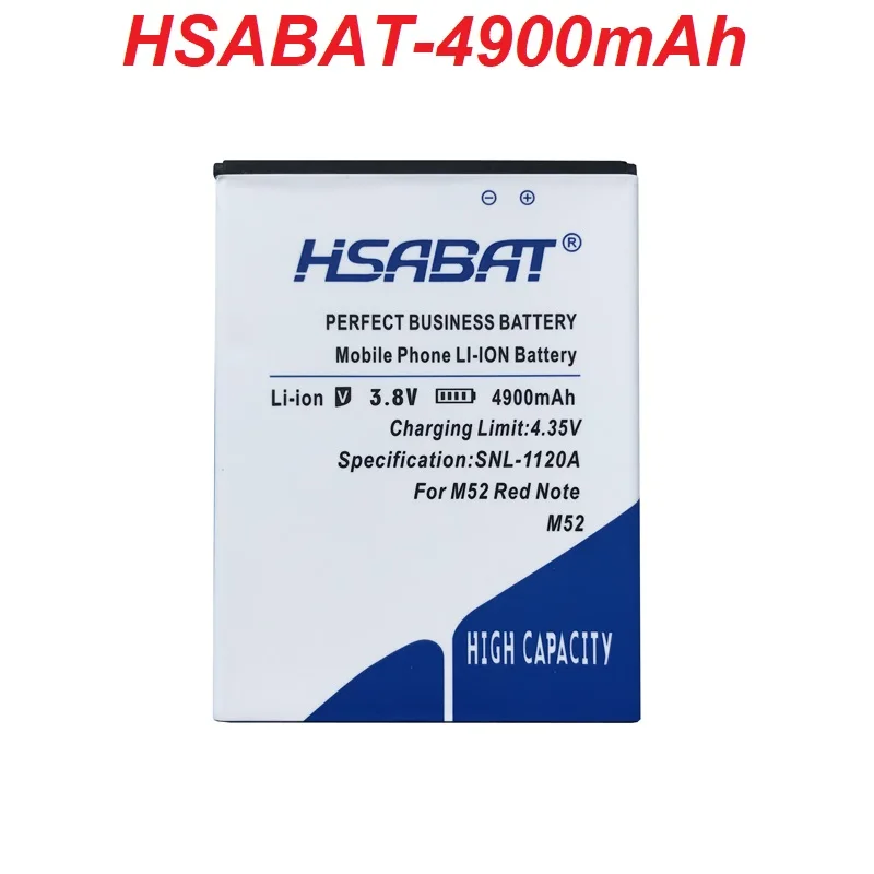 Аккумулятор HSABAT 4900 мАч для Mlais M52 Red Note аккумулятор AKKU|Аккумуляторы мобильных