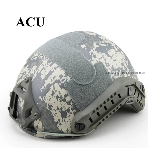 acu 54-62 см полузакрытые защитные тактические страйкбольные шлемы для охоты на открытом воздухе Wargame CS военная стрельба Пейнтбол шлем боевой - Цвет: acu
