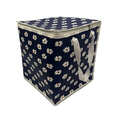6 inch higher flower printing cooler bag stylish lunch picnic box cake pizza cool fresh carrier cool bag ice pack vehicle insulation bag - Цвет: 6 inch higher