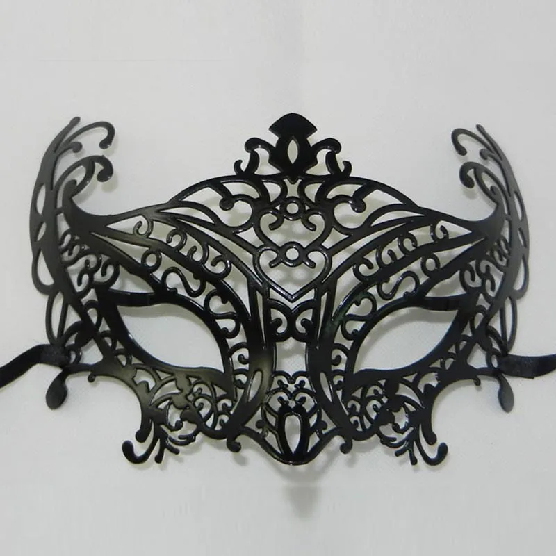 Черно-белая лисица полмаски для лица модный реквизит шоу нарядное платье маска