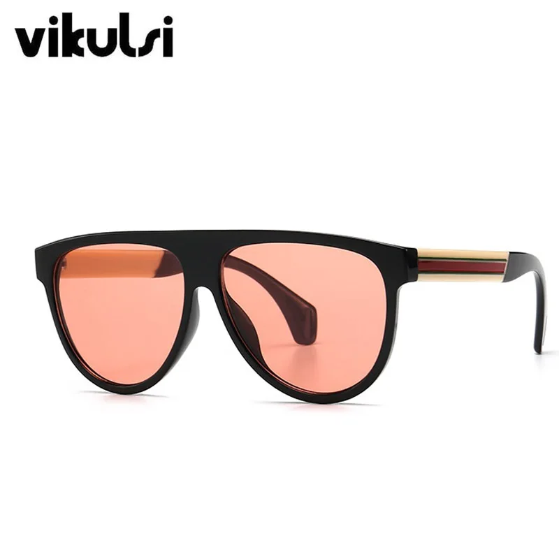 Женские Овальные Солнцезащитные очки брендовые цельные солнцезащитные с