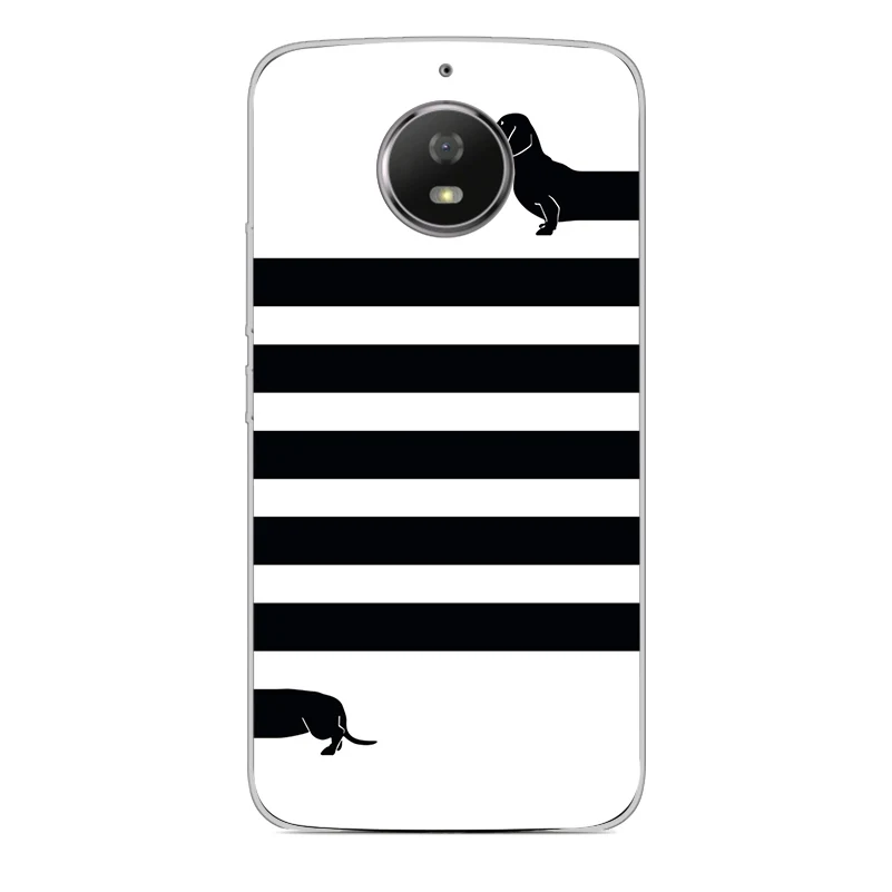 Ciciber чехол для телефона Motorola Moto G6 G5 G4 G5S M мягкий TPU E5 E4 Z2 Z3 C Play Plus Go X4 One Power Back Dachshund Dog |