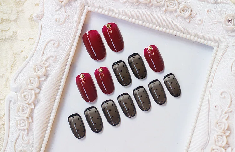 24 шт./компл. поддельные ногти острые ювелирные изделия полный набор блестящая