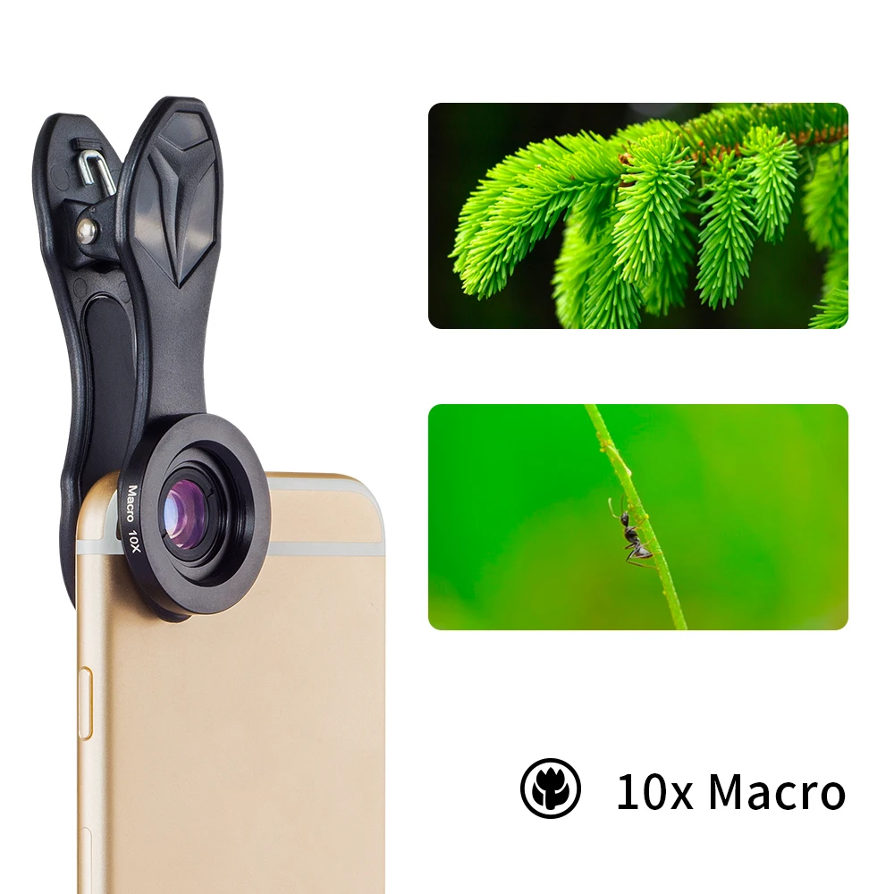 APEXEL all in all phone camera lens kit Профессиональный широкоугольный/макро объектив с grad фильтром CPL ND фильтр для iphone andriod телефонов