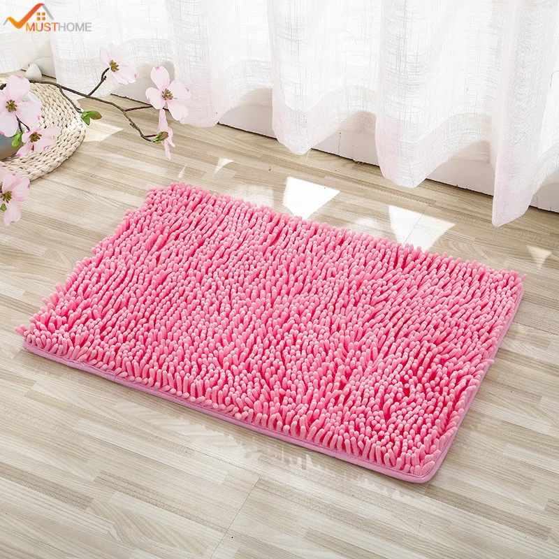 40*60 см синель нескользящий коврик для ванной моющийся Мягкий мохнатый