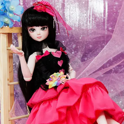 

1/4 BJD Doll 50cm(19'') 18 jointed dolls Cute girl Toy ( make up + Hair + Clothes + Shoes )