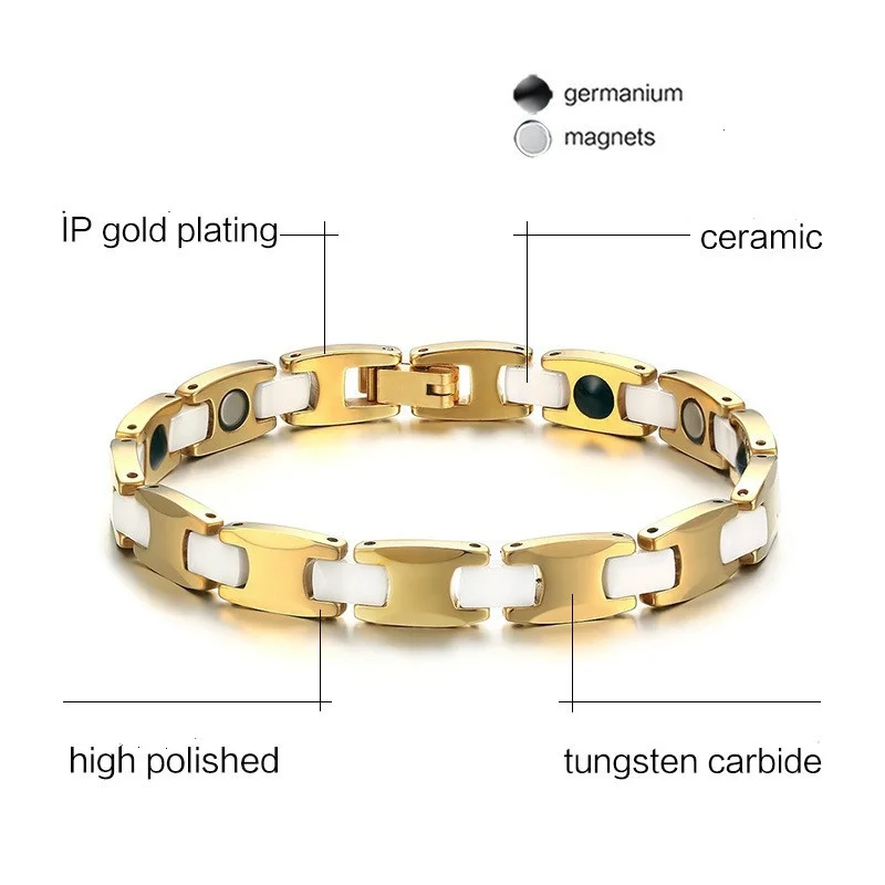 Браслет из карбида вольфрама и керамики с защитой от храпа Балансирующий браслет