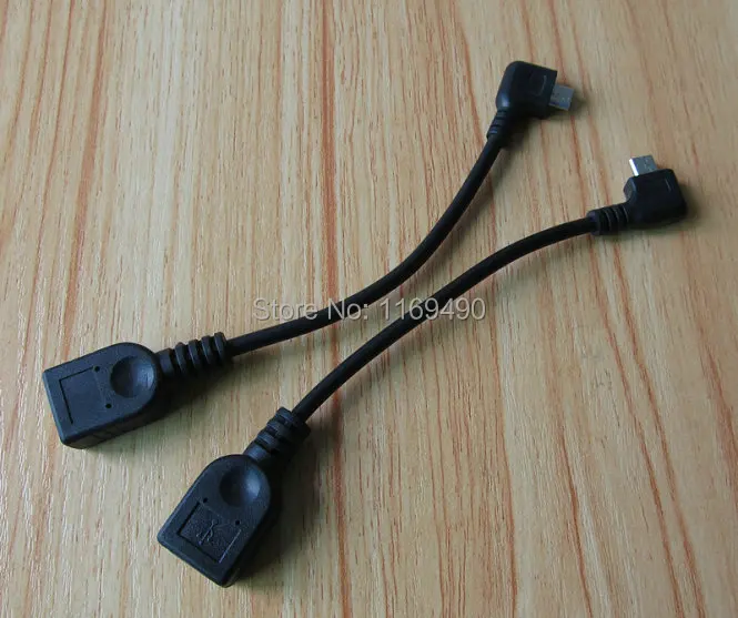 1 пара короткий Удлинитель USB 2 0 с прямым гнездом на micro b 5 контактов штекер 90 левый