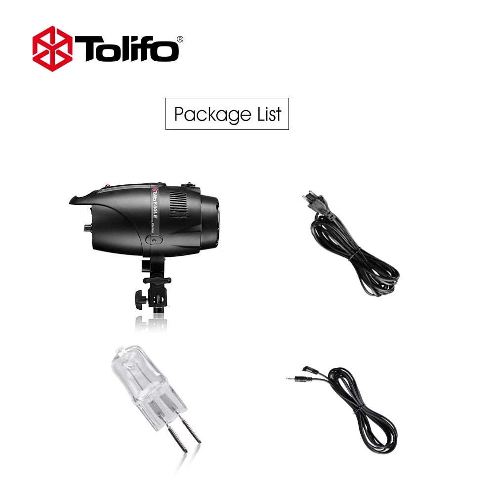 Tolifo EG 250B 5600K фотостудия стробоскоп фотовспышка 250 Вт Студия Flashgun с креплением Bowens