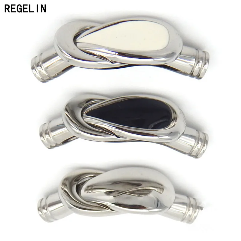 

REGELIN Stainless Steel Magnetic Clasps 1pc For Bracelet Fit Hole 5.2mm Round Leather Cord End Caps Connectors Jewelry Making